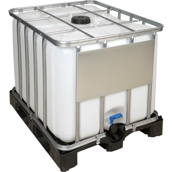 Wassertank IBC Tank ECOLINE 800 l NON UN auf Kunststoff-Palette Beschaffungsartikel