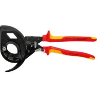 Kabelschneider VDE mit mit Ratsche und 2-Komponenten-Griffen 320mm KNIPEX