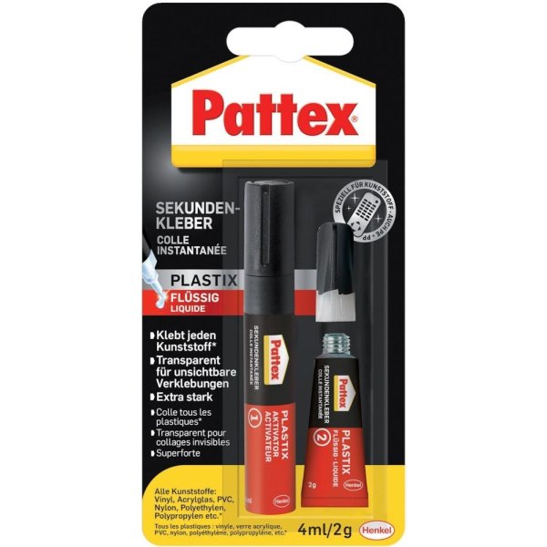 Pattex Sekundenkleber Plastik flüssig 2g/4ml