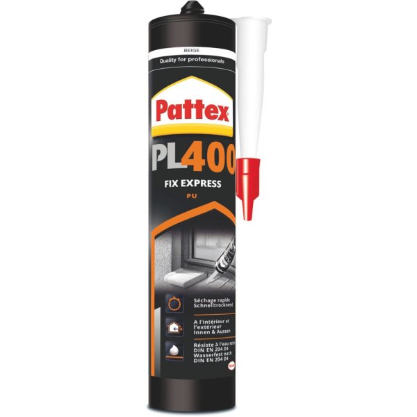 Pattex PL 400 PU Express 300 ml, holzton-hell