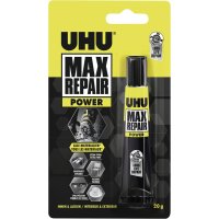 UHU MAX REPAIR POWER KLEBER Tube Infokarte 20g