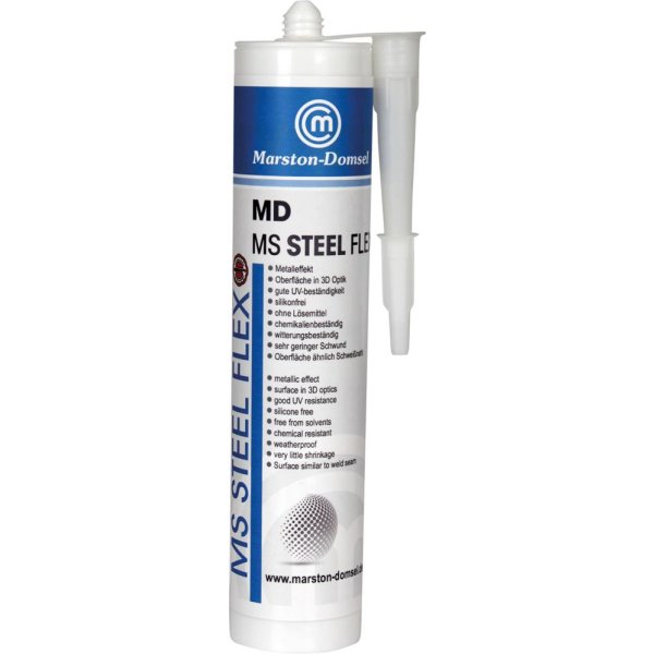 MD-MS STEEL FLEX silber Kartusche 440g