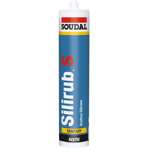 Silirub S Sanitärdicht- masse 300ml weiss SOUDAL