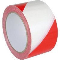 PVC-Warnmarkierungsband 60mmx66m rot/weiss selbstklebend...