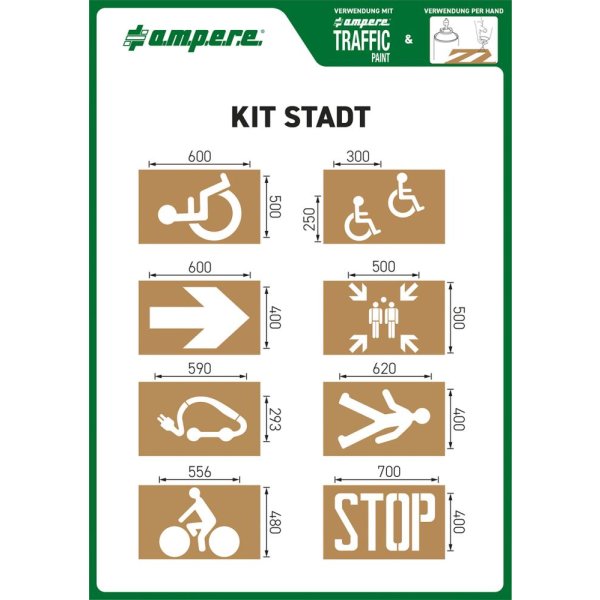 Schablonenset Schablonen KIT Stadt