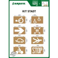 Schablonenset Schablonen KIT Stadt