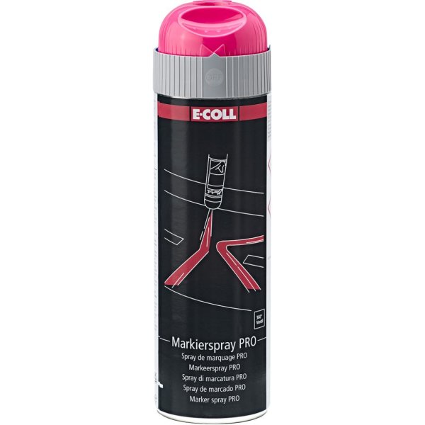 PRO Markierspray 500ml pink E-COLL