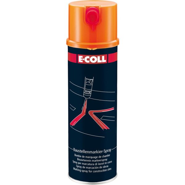 Baustellenmarkierspray 500ml orange E-COLL