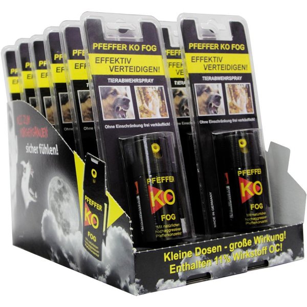 Display Pfeffer-KO FOG im Blister Inhalt 12 x 40 ml