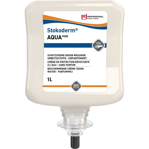 Stokoderm AQUA PURE Spezial-Hautschutzcreme 1 l Kartusche