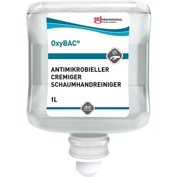 OxyBac FOAM Wash Schaumhandreiniger 1 l Kartusche Antimikrobielle Handrein.