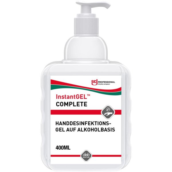 InstantGEL Complete Gel-Handdesinfektion 400 ml Pumpflasche Alkoholbasis