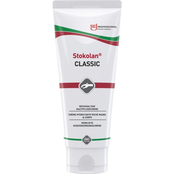 Stokolan Classic Hautpflegecreme 100 ml Tube trockene-strapaz. Haut