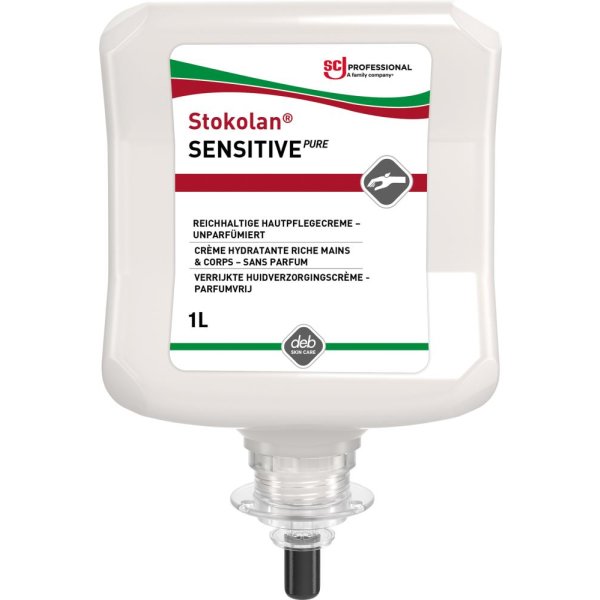 Stokolan Sensitive PURE Hautpflegecreme 1 l Kartusche empfindliche Haut