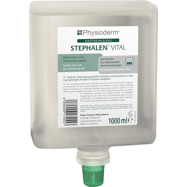 Stephalen Vital 1000 ml Neptuneflasche Waschgel mild Physioderm