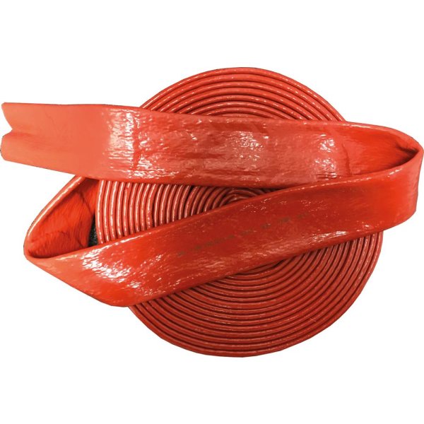 Feuerschutzschlauch Silikon/Fiberglas, rot, 70 x 78,60mm