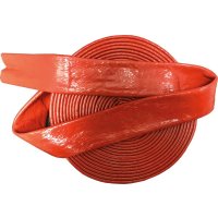 Feuerschutzschlauch Silikon/Fiberglas, rot, 70 x 78,60mm