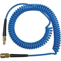 Spiralschlauch PU blau, Kupplung u Stecker NW7,2...