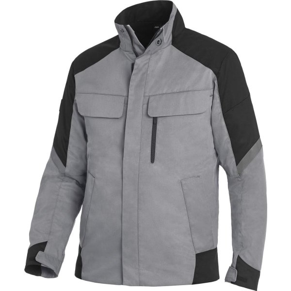 Jacke Frank, Softshell, Gr. L, grau/schwarz FHB