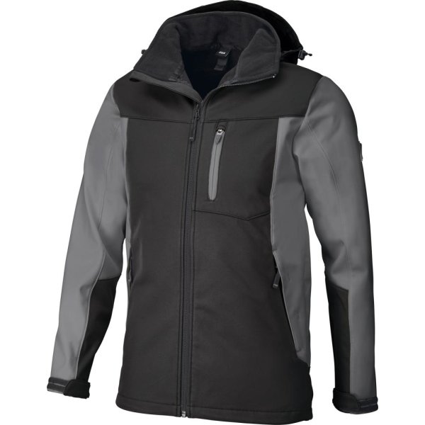 Softshelljacke JANNIK, grau-schwarz, Gr.XL