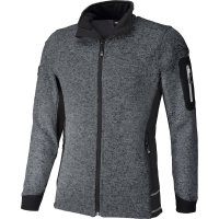 Strick-Fleece-Jacke CHRISTOPH, anthrazit- schwarz, Gr.M