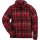 Fleece-Hemdjacke Gr. S rot-kariert