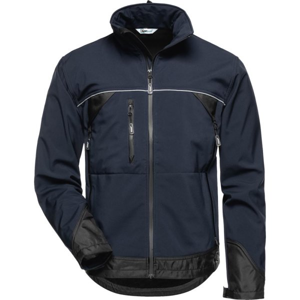 Jacke Gamma, Softshell, Gr.L, marine/schwarz