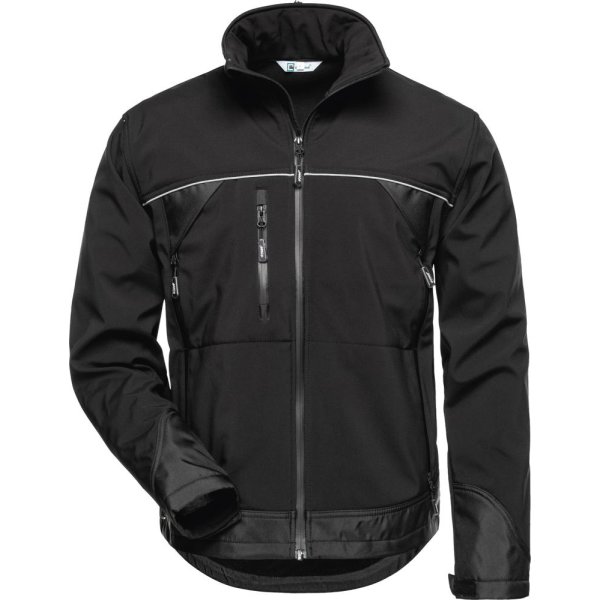 Jacke Alpha, Softshell, Gr. S, schwarz