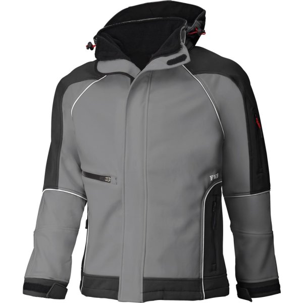 Softshelljacke WALTER, grau-schwarz, Gr.M