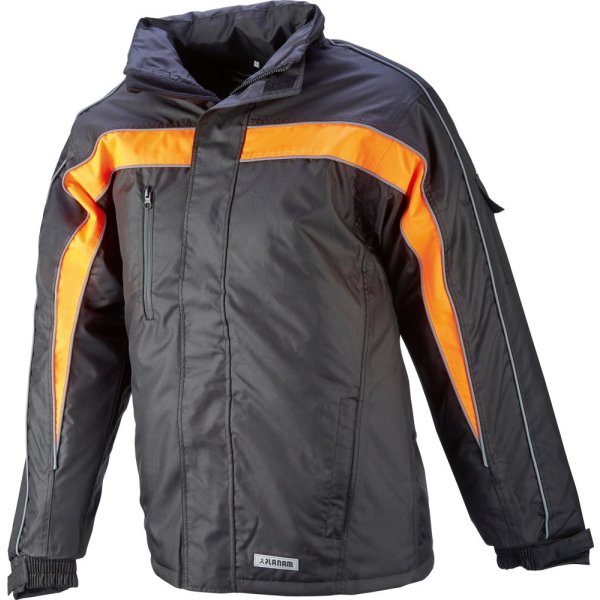 Winterjacke Cosmic, schwarz/orange, Gr. M