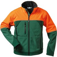 Forstjacke Sanddorn, Softshell,Gr.S,grün/orange