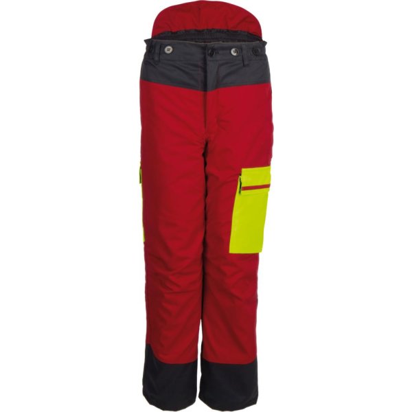 Bundhose Forest jack Red Gr. 54/56,rot/anth./gelb