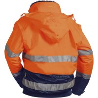 Warnjacke Volker, Gr. S, orange/marine