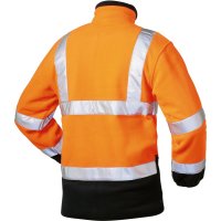 Warn-Fleecejacke BenediktGr. S, orange/marine