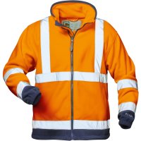 Warn-Fleecejacke BenediktGr. XL, orange/marine