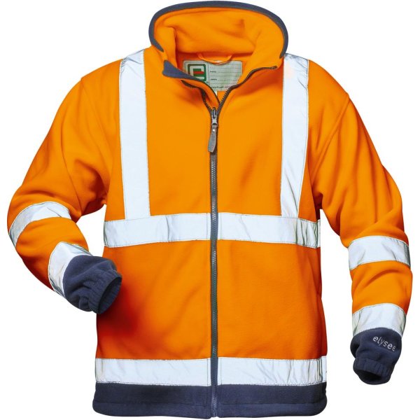 Warn-Fleecejacke BenediktGr. 3XL, orange/marine