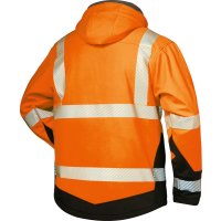 Warnjacke Lukas,SoftshellGr. S, orange/schwarz