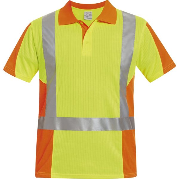 Warn-Poloshirt Zwolle, Gr. S, gelb/orange