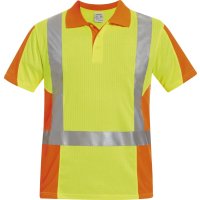 Warn-Poloshirt Zwolle, Gr. S, gelb/orange