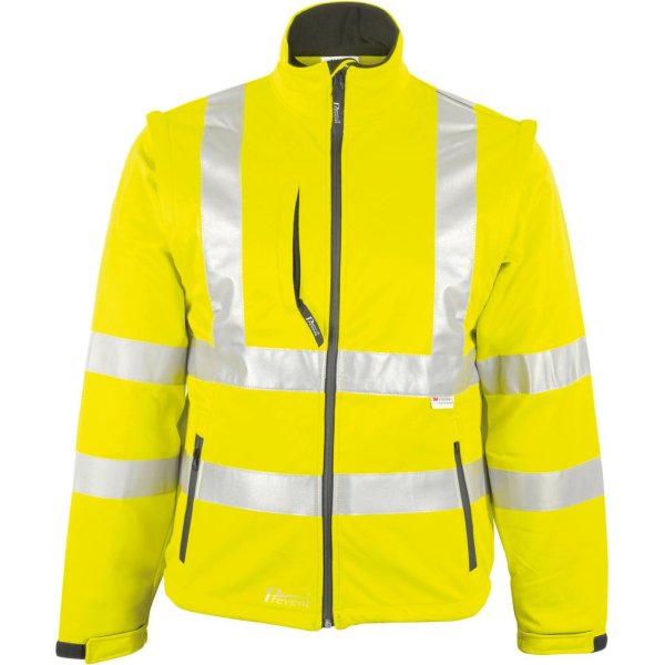 Warnjacke,Softshell, Gr. S, neongelb ASATEX