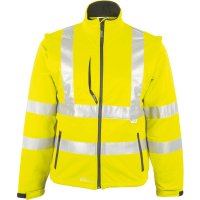 Warnjacke,Softshell, Gr. M, neongelb ASATEX