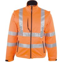 Warnjacke,Softshell, Gr. S, leuchtorange ASATEX