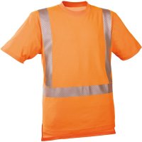 Warn-T-Shirt leuchtorange, Gr. S