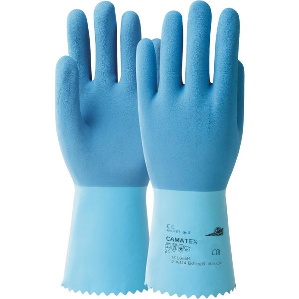 Handschuh Camatex 451, Gr. 9, blau Honeywell