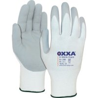 Handschuh Oxxa X-Nitrile-Foam, Gr.8, weiß/grau