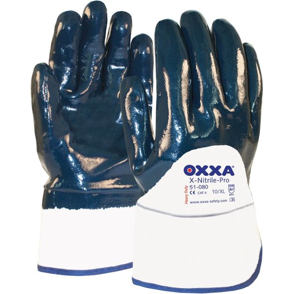 Handschuh Oxxa X-Nitrile-Pro, Gr.9, Stulpe teilbeschichtet