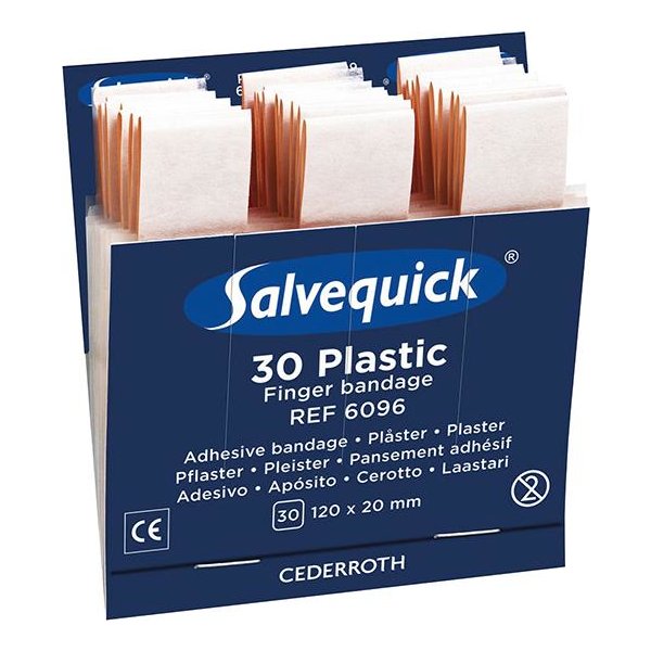 Salvequick Nachfüller 1x30 Pflaster, wasserabweisend