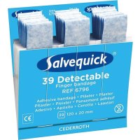 Salvequick Nachfüller 1x39 Pflaster, detektierbar