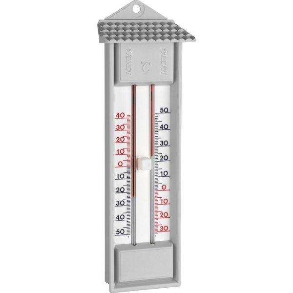 Thermometer Maxima-MinimaKunststoff, grau