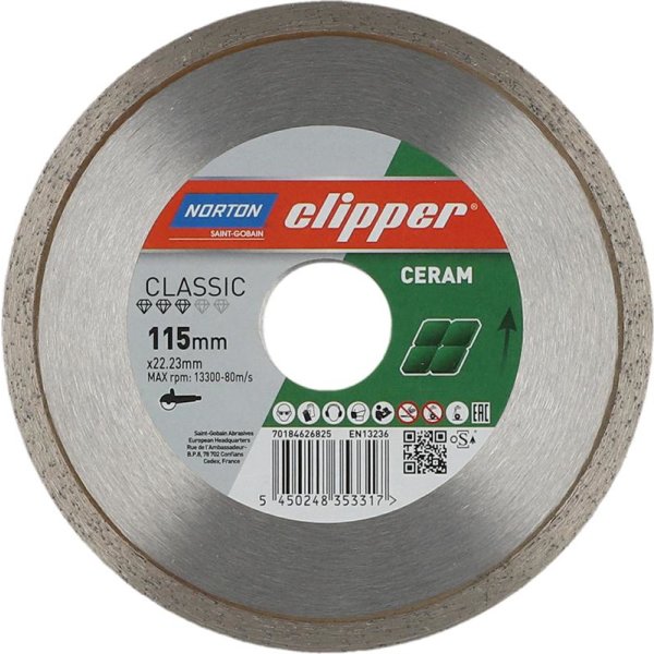 Clipper Diamant-Trenn CLACeram 1670 115x22,23 mm